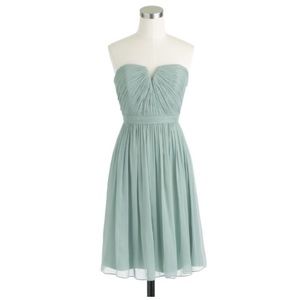 J. Crew | Nadia Silk Chiffon Dress in Dusty Shale